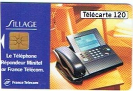 SILLAGE. - Le Téléphone Répondeur Minitel Par France Télécom - 120 U - Téléphones