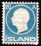 1912. King Frederik VIII. 20 Aur Blue (Michel 71) - JF156275 - Unused Stamps