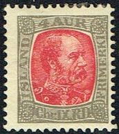 1902. King Christian IX. 4 Aur Grey/red  (Michel 36) - JF168151 - Ongebruikt