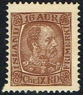 1902. King Christian IX. 16 Aur Brown (Michel 40) - JF168153 - Ungebraucht