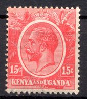 KENYA & OUGANDA (Colonie Britannique) - 1922-27 - N° 5 - 15 C. Rouge - (George V) - Kenya & Oeganda