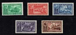 New Zealand 1936 Chamber Of Commerce Set Of 5 MNH - Unused Stamps