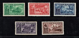 New Zealand 1936 Chamber Of Commerce Set Of 5 MH - Neufs