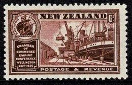 New Zealand 1936 Chamber Of Commerce 6d MH - Unused Stamps