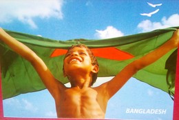 Flag And Child - Bangladesh