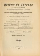 Bibliografía. 1915. BOLETIN DE CORREOS REVISTA DECENAL DE INFORMACION POSTAL, TELEGRAFICA Y TELEFONICA. Madrid, Febrero  - Non Classificati