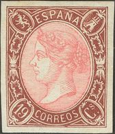 1º Y 2º Centenario. (*)71. 1865. 19 Cuartos Castaño Y Rosa. PIEZA DE LUJO. Cert. CEM. - Altri & Non Classificati