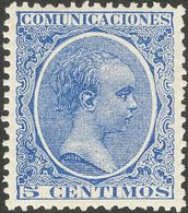 1º Y 2º Centenario. *215. 1889. 5 Cts Azul. Excelente Centraje. MAGNIFICO. - Altri & Non Classificati