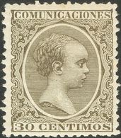 1º Y 2º Centenario. *222. 1889. 30 Cts Verde Bronce. Bien Centrado. MAGNIFICO. - Other & Unclassified