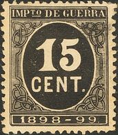 1º Y 2º Centenario. *238. 1898. 15 Cts Negro. Excelente Centraje. MAGNIFICO. - Sonstige & Ohne Zuordnung