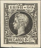 1º Y 2º Centenario. (*)240s. 1898. 5 Cts Negro (enormes Márgenes). SIN DENTAR. MAGNIFICO. Edifil 2020: 71 Euros - Andere & Zonder Classificatie