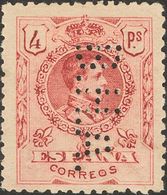 1º Y 2º Centenario. *279ec. 1909. 4 Pts Carmín. ERROR DE COLOR Y Perforación B.H.A. (NºA166.262). MAGNIFICO Y MUY RARO,  - Altri & Non Classificati