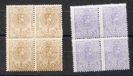 1º Y 2º Centenario. **289/90(4). 1920. Serie Completa, Bloque De Cuatro (centraje De La Emisión). BONITO. Edifil 2019: 6 - Altri & Non Classificati