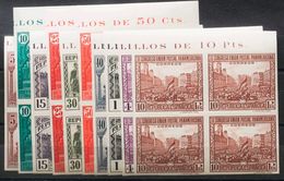 1º Y 2º Centenario. **604/13s(4). 1931. Serie Completa, Borde De Hoja, Bloque De Cuatro. SIN DENTAR. MAGNIFICA. Edifil 2 - Andere & Zonder Classificatie