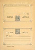 Entero Postal. (*)EP20. 1889. 15 Cts+15 Cts Azul Sobre Tarjeta Entero Postal, De Ida Y Vuelta (sin Doblar). MAGNIFICA. E - Altri & Non Classificati
