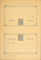 Entero Postal. (*)EP20. 1889. 15 Cts+15 Cts Azul Sobre Tarjeta Entero Postal, De Ida Y Vuelta (sin Doblar). MAGNIFICA. E - Other & Unclassified