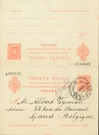 Entero Postal. Sobre EP48. 1910. 10 Cts+10 Cts Naranja Sobre Tarjeta Entero Postal De Ida Y Vuelta, La Ida Circulada De  - Autres & Non Classés