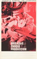 Guerra Civil, Tarjeta Postal Republicana. (*). (1937ca). Tarjeta Postal Del Partido Comunista De España, INTENSIFIQUEMOS - Andere & Zonder Classificatie