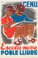 Guerra Civil, Tarjeta Postal Republicana. (*). (1937ca). Tarjeta Postal Ilustrada Del Partido Sindicalista, C.E.N.U. ESC - Altri & Non Classificati