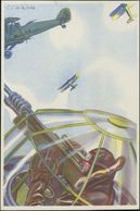 Guerra Civil, Tarjeta Postal Nacional. (*). (1937ca). Tarjeta Postal Ilustrada De La Colección Artífices De La Victoria, - Altri & Non Classificati