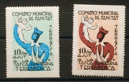 Guerra Civil, Locales. *. 1937. Serie Completa TARRASA (BARCELONA). MAGNIFICA. (Allepuz 4/5, Fesofi 2/3) - Other & Unclassified