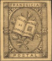 Franquicia. *7. 1881. Sin Valor, Negro. MAGNIFICO. Edifil 2017: 48 Euros - Franchigia Militare