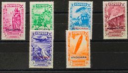 Andorra, Beneficencia. **7/12. 1943. Serie Completa. MAGNIFICA. Edifil 2020: 355 Euros - Other & Unclassified