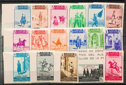 Cabo Juby. **85/01s. 1937. Serie Completa, Borde De Hoja. SIN DENTAR. MAGNIFICA Y RARA. Edifil 2020: +865 Euros - Kaap Juby