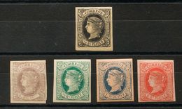 Cuba. */(*)12, 13/16. 1864. ¼ Real Negro Y Serie Completa. MAGNIFICO. Edifil 2020: 101 Euros - Kuba (1874-1898)