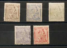 Cuba. */(*)27/30. 1874. Serie Completa. BONITA. Edifil 2020: 420 Euros - Kuba (1874-1898)