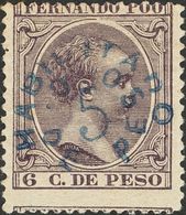 Fernando Poo. *33. 1896. 5 Ctvos Sobre 6 Ctvos Violeta. BONITO Y RARO. Edifil 2020: 220 Euros - Otros & Sin Clasificación