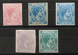 Filipinas. */(*)34/38s, 40s. 1876. Serie Completa, A Falta Del 20 Cts Violeta. SIN DENTAR. MAGNIFICA Y RARA. Edifil 2019 - Altri & Non Classificati