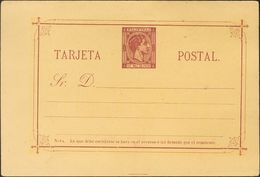 Filipinas, Entero Postal. (*)EP1. 1878. 50 Mils Castaño Rojo Sobre Tarjeta Entero Postal. MAGNIFICO Y EXTRAORDINARIAMENT - Andere & Zonder Classificatie