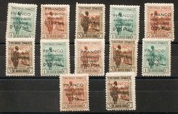 Guinea, Locales. *1/12. 1936. Serie Completa. MAGNIFICA Y RARA. Cert. CEM. Edifil 2018: 600 Euros - Sonstige & Ohne Zuordnung