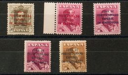 Marruecos. *NE6/10. 1923. Serie Completa (a Falta Del 25 Cts Rojo, Valor Clave). NO EMITIDA. MAGNIFICA Y RARA. Edifil 20 - Andere & Zonder Classificatie