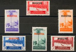 Marruecos. **152/59M. 1935. Serie Completa, Seis Valores. MUESTRA. MAGNIFICA. Edifil 2018: +132 Euros - Andere & Zonder Classificatie