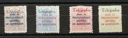 Marruecos, Telégrafos. **/*41E/H. 1937. Serie Completa. MAGNIFICA. Edifil 2018: +146 Euros - Other & Unclassified