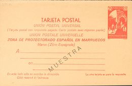 Marruecos, Entero Postal. (*)EP22/23M. 1933. Juego Completo De Tarjetas Entero Postales De Las De Ida Y Vuelta (separada - Andere & Zonder Classificatie