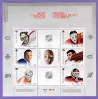 Canada 2015. Sport, Hockey, NHL Goalies - Blocks & Sheetlets