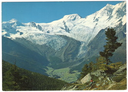 Saas-Fee 1800 M - Allalinhorn, Alphubel, Täschhorn - Wallis - (Schweiz/Suisse) - Täsch