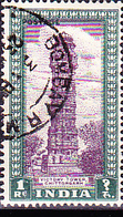 Indien - Chittorgarh: Ruhmesturm (MiNr: 202) 1949 - Gest Used Obl - Gebruikt