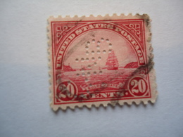 UNITED STATES USA  USED STAMPS  PERFINS 2 SCAN - Perfin