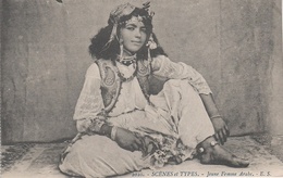 AK Scènes Types Jeune Femme Fille Arabe Bédouine Mauresque Arabien Afrique Africa Afrika Vintage Tunisie Algerie Maroc ? - Afrique