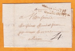 1782 - Marque Postale PEU LISIBLE Sur Lettre Avec Correspondance Vers Riom, Puy De Dôme - 1701-1800: Vorläufer XVIII