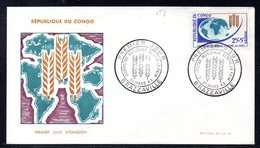 Congo 0153 Fdc Campagne Contre La Faim, Blé, Cachet Illustré - Tegen De Honger