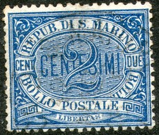 San Marino,1892,2 C,Mi#12,Sassone 12,used,as Scan - Segnatasse