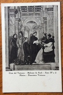 CITTA' DEL VATICANO - MELOZZO DA FORLI' -SISTO IV E IL PLATINA  EDIZIONE SPECIALE  CON TIMBRO VIAGGIATA IN DATA 28/7/34 - Libri Antichi