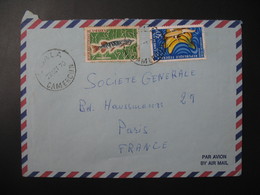 Lettre  Cameroun Thème Agriculture Banane   1970  Pour La Sté Générale France Bd Haussmann  Paris - Agriculture