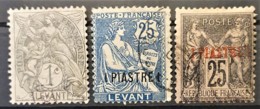 LEVANT - Canceled - YT 1, 5, 9 - Oblitérés