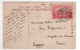 : Beau Timbre , Stamp  Yvert N° 147 Sur Cp , Carte , Postcard Du 05/01/1915 Pour La France - Storia Postale